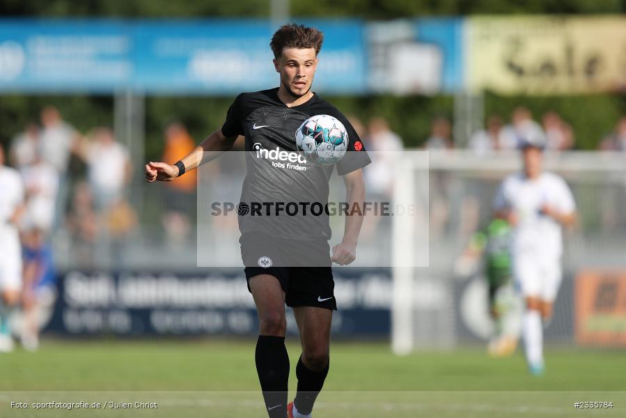 Fynn Otto, Main-Echo Arena, Alzenau, 30.07.2022, HEL, sport, action, Fussball, Juli 2022, Saison 2022/2023, Lotto Hessenliga, SGE, FCB, Eintracht Frankfurt U21, FC Bayern Alzenau - Bild-ID: 2335784 Fynn Otto, Main-Echo Arena, Alzenau, 30.07.2022, HEL, sport, action, Fussball, Juli 2022, Saison 2022/2023, Lotto Hessenliga, SGE, FCB, Eintracht Frankfurt U21, FC Bayern Alzenau - Bild-ID: 2335784
