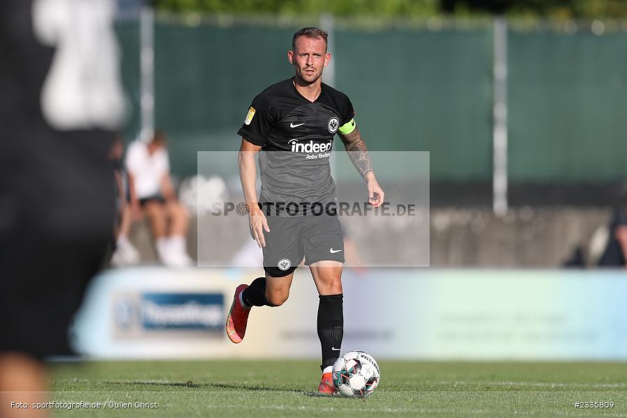 Marc Wachs, Main-Echo Arena, Alzenau, 30.07.2022, HEL, sport, action, Fussball, Juli 2022, Saison 2022/2023, Lotto Hessenliga, SGE, FCB, Eintracht Frankfurt U21, FC Bayern Alzenau - Bild-ID: 2335809 Marc Wachs, Main-Echo Arena, Alzenau, 30.07.2022, HEL, sport, action, Fussball, Juli 2022, Saison 2022/2023, Lotto Hessenliga, SGE, FCB, Eintracht Frankfurt U21, FC Bayern Alzenau - Bild-ID: 2335809