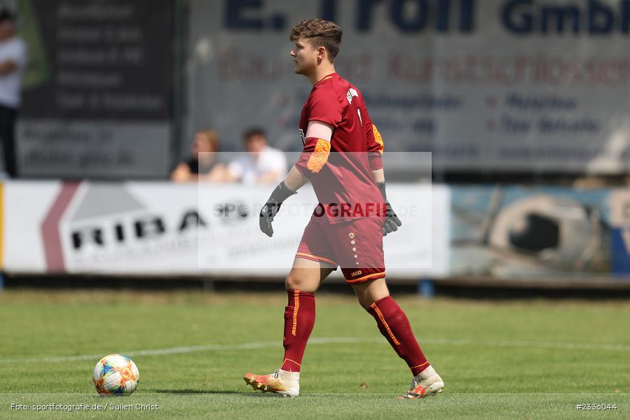 Robin Michel, Schömig Digitaldruck Arena, Rimpar, 30.07.2022, BFV, sport, action, Fussball, Juli 2022, Saison 2022/2023, Landesliga Nordwest, TSV, ASV, TSV Karlburg, ASV Rimpar - Bild-ID: 2336044