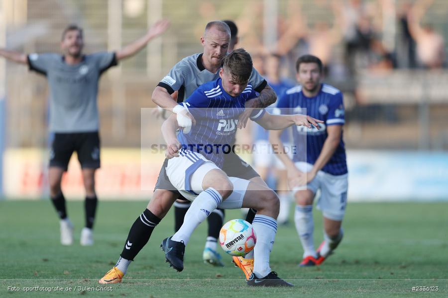 Niklas Borger, Stadion am Schönbusch, Aschaffenburg, 02.08.2022, BFV, sport, action, Fussball, August 2022, Saison 2022/2023, RLB, Regionalliga Bayern, SVW, SVA, SV Wacker Burghausen, SV Viktoria Aschaffenburg - Bild-ID: 2336123