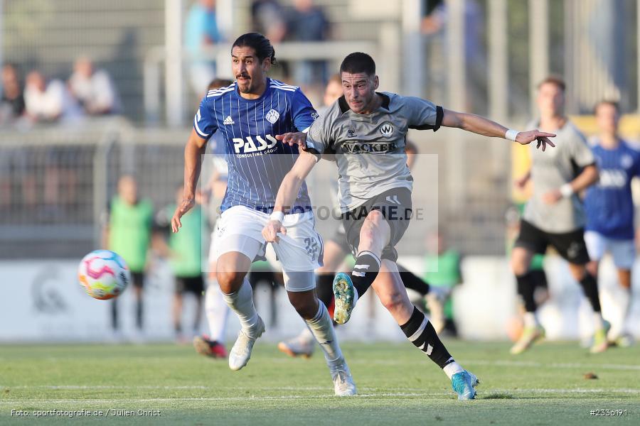 Andrija Bosnjak, Stadion am Schönbusch, Aschaffenburg, 02.08.2022, BFV, sport, action, Fussball, August 2022, Saison 2022/2023, RLB, Regionalliga Bayern, SVW, SVA, SV Wacker Burghausen, SV Viktoria Aschaffenburg - Bild-ID: 2336191