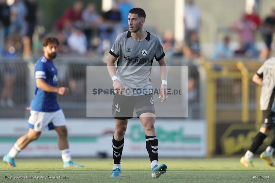 Andrija Bosnjak, Stadion am Schönbusch, Aschaffenburg, 02.08.2022, BFV, sport, action, Fussball, August 2022, Saison 2022/2023, RLB, Regionalliga Bayern, SVW, SVA, SV Wacker Burghausen, SV Viktoria Aschaffenburg - Bild-ID: 2336194 Andrija Bosnjak, Stadion am Schönbusch, Aschaffenburg, 02.08.2022, BFV, sport, action, Fussball, August 2022, Saison 2022/2023, RLB, Regionalliga Bayern, SVW, SVA, SV Wacker Burghausen, SV Viktoria Aschaffenburg - Bild-ID: 2336194
