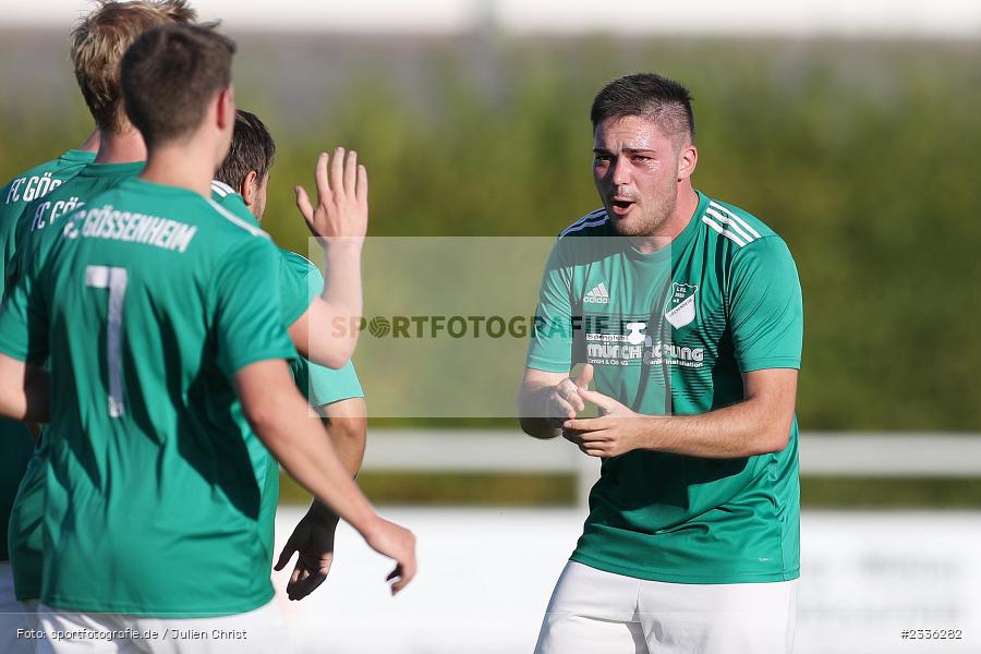 Torjubel, Luca Schmitt, Sportgelände, Gössenheim, 03.08.2022, BFV, sport, action, Fussball, August 2022, Saison 2022/2023, KLW, Kreisliga Würzburg, TSV, FCG, TSV Karlburg II, FC Gössenheim - Bild-ID: 2336282 Torjubel, Luca Schmitt, Sportgelände, Gössenheim, 03.08.2022, BFV, sport, action, Fussball, August 2022, Saison 2022/2023, KLW, Kreisliga Würzburg, TSV, FCG, TSV Karlburg II, FC Gössenheim - Bild-ID: 2336282