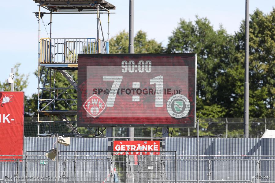 Infotafel, LED, Endergebnis, Ergebnis, Anzeigetafel, FLYERALARM Arena, Würzburg, 06.08.2022, BFV, sport, action, Fussball, August 2022, Saison 2022/2023, RLB, Regionalliga Bayern, ANS, FWK, SpVgg Ansbach, FC Würzburger Kickers - Bild-ID: 2336500 Infotafel, LED, Endergebnis, Ergebnis, Anzeigetafel, FLYERALARM Arena, Würzburg, 06.08.2022, BFV, sport, action, Fussball, August 2022, Saison 2022/2023, RLB, Regionalliga Bayern, ANS, FWK, SpVgg Ansbach, FC Würzburger Kickers - Bild-ID: 2336500