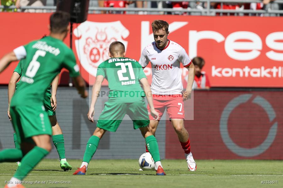 Thomas Haas, FLYERALARM Arena, Würzburg, 06.08.2022, BFV, sport, action, Fussball, August 2022, Saison 2022/2023, RLB, Regionalliga Bayern, ANS, FWK, SpVgg Ansbach, FC Würzburger Kickers - Bild-ID: 2336511