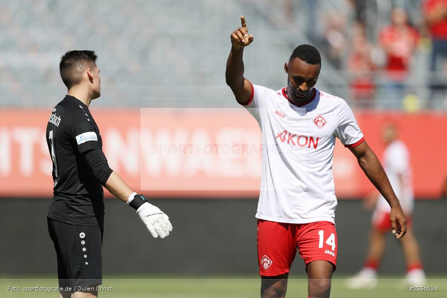 Emotionen, Torjubel, Saliou Sané, FLYERALARM Arena, Würzburg, 06.08.2022, BFV, sport, action, Fussball, August 2022, Saison 2022/2023, RLB, Regionalliga Bayern, ANS, FWK, SpVgg Ansbach, FC Würzburger Kickers - Bild-ID: 2336524