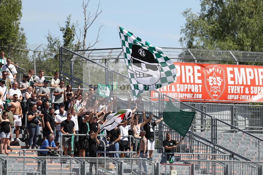 Rezat Bande, Fans, FLYERALARM Arena, Würzburg, 06.08.2022, BFV, sport, action, Fussball, August 2022, Saison 2022/2023, RLB, Regionalliga Bayern, ANS, FWK, SpVgg Ansbach, FC Würzburger Kickers - Bild-ID: 2336577 Rezat Bande, Fans, FLYERALARM Arena, Würzburg, 06.08.2022, BFV, sport, action, Fussball, August 2022, Saison 2022/2023, RLB, Regionalliga Bayern, ANS, FWK, SpVgg Ansbach, FC Würzburger Kickers - Bild-ID: 2336577