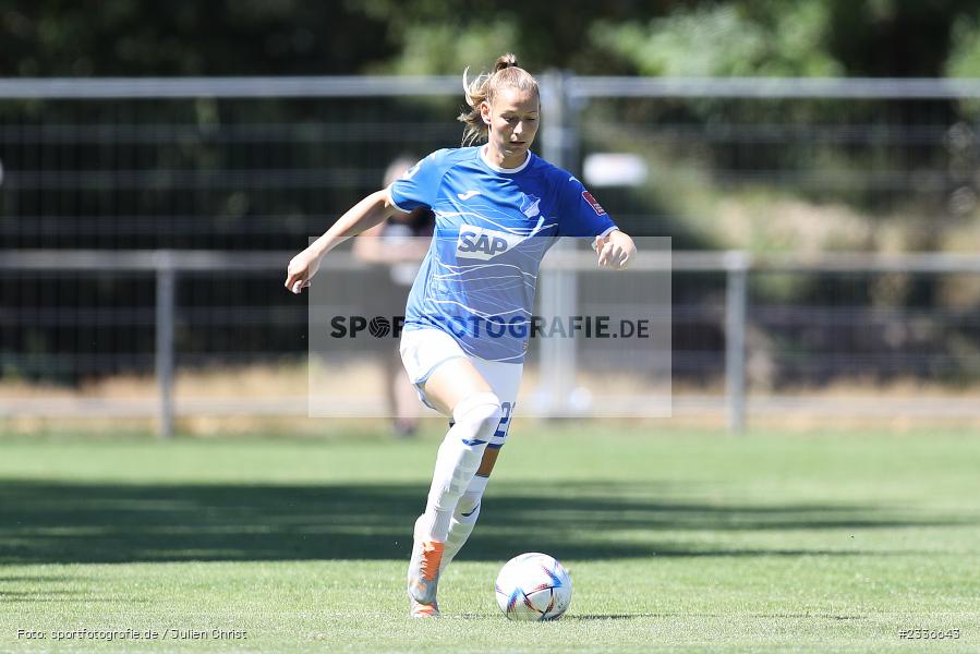 Sarai Linder, Sportgelände, Mainaschaff, 07.08.2022, DFB, sport, action, Fussball, August 2022, Saison 2022/2023, Am Eller, Freundschaftsspiele, Frauen, Eintracht in der Region, TSG, SGE, TSG Hoffenheim, Eintracht Frankfurt - Bild-ID: 2336643 Sarai Linder, Sportgelände, Mainaschaff, 07.08.2022, DFB, sport, action, Fussball, August 2022, Saison 2022/2023, Am Eller, Freundschaftsspiele, Frauen, Eintracht in der Region, TSG, SGE, TSG Hoffenheim, Eintracht Frankfurt - Bild-ID: 2336643