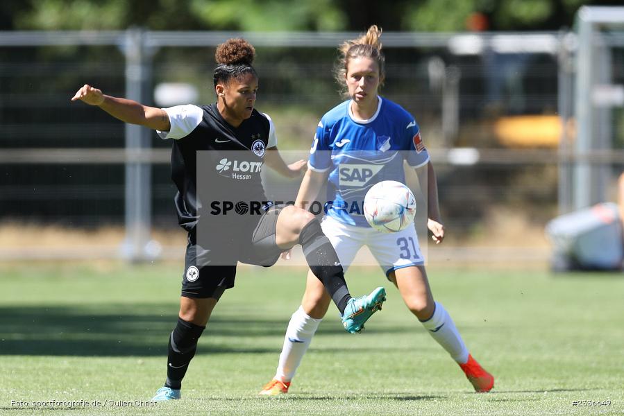 Shekiera Martinez, Sportgelände, Mainaschaff, 07.08.2022, DFB, sport, action, Fussball, August 2022, Saison 2022/2023, Am Eller, Freundschaftsspiele, Frauen, Eintracht in der Region, TSG, SGE, TSG Hoffenheim, Eintracht Frankfurt - Bild-ID: 2336649 Shekiera Martinez, Sportgelände, Mainaschaff, 07.08.2022, DFB, sport, action, Fussball, August 2022, Saison 2022/2023, Am Eller, Freundschaftsspiele, Frauen, Eintracht in der Region, TSG, SGE, TSG Hoffenheim, Eintracht Frankfurt - Bild-ID: 2336649