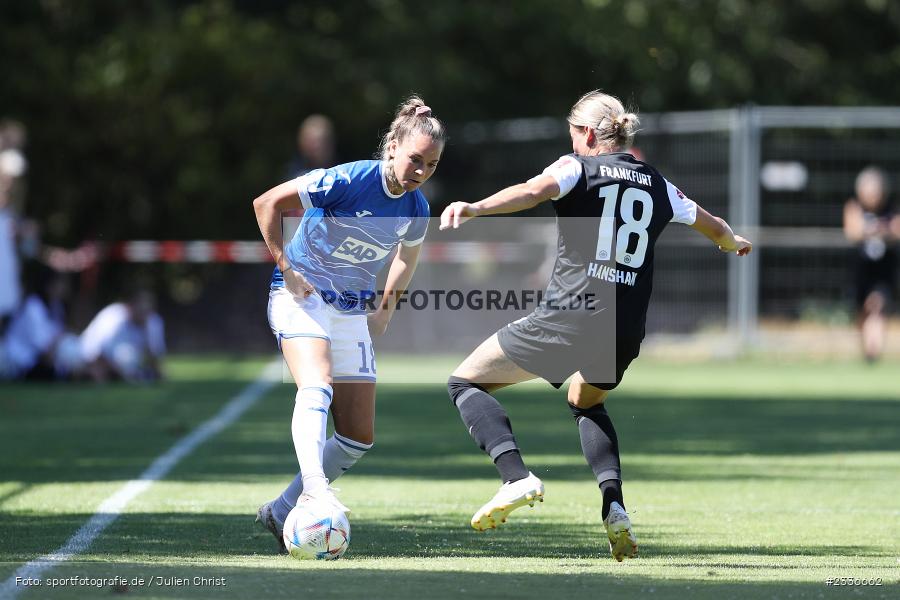 Julia Hickelsberger-Füller, Sportgelände, Mainaschaff, 07.08.2022, DFB, sport, action, Fussball, August 2022, Saison 2022/2023, Am Eller, Freundschaftsspiele, Frauen, Eintracht in der Region, TSG, SGE, TSG Hoffenheim, Eintracht Frankfurt - Bild-ID: 2336662