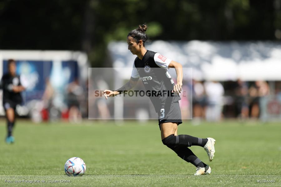 Sara Doorsoun, Sportgelände, Mainaschaff, 07.08.2022, DFB, sport, action, Fussball, August 2022, Saison 2022/2023, Am Eller, Freundschaftsspiele, Frauen, Eintracht in der Region, TSG, SGE, TSG Hoffenheim, Eintracht Frankfurt - Bild-ID: 2336680 Sara Doorsoun, Sportgelände, Mainaschaff, 07.08.2022, DFB, sport, action, Fussball, August 2022, Saison 2022/2023, Am Eller, Freundschaftsspiele, Frauen, Eintracht in der Region, TSG, SGE, TSG Hoffenheim, Eintracht Frankfurt - Bild-ID: 2336680