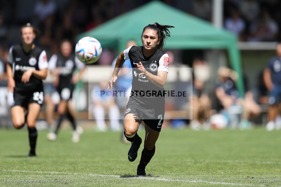 Letícia Santos de Oliveira, Sportgelände, Mainaschaff, 07.08.2022, DFB, sport, action, Fussball, August 2022, Saison 2022/2023, Am Eller, Freundschaftsspiele, Frauen, Eintracht in der Region, TSG, SGE, TSG Hoffenheim, Eintracht Frankfurt - Bild-ID: 2336691 Letícia Santos de Oliveira, Sportgelände, Mainaschaff, 07.08.2022, DFB, sport, action, Fussball, August 2022, Saison 2022/2023, Am Eller, Freundschaftsspiele, Frauen, Eintracht in der Region, TSG, SGE, TSG Hoffenheim, Eintracht Frankfurt - Bild-ID: 2336691