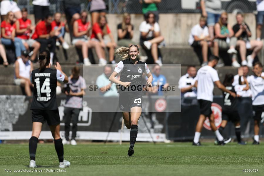 Einwechslung, Camilla Küver, Sportgelände, Mainaschaff, 07.08.2022, DFB, sport, action, Fussball, August 2022, Saison 2022/2023, Am Eller, Freundschaftsspiele, Frauen, Eintracht in der Region, TSG, SGE, TSG Hoffenheim, Eintracht Frankfurt - Bild-ID: 2336729 Einwechslung, Camilla Küver, Sportgelände, Mainaschaff, 07.08.2022, DFB, sport, action, Fussball, August 2022, Saison 2022/2023, Am Eller, Freundschaftsspiele, Frauen, Eintracht in der Region, TSG, SGE, TSG Hoffenheim, Eintracht Frankfurt - Bild-ID: 2336729