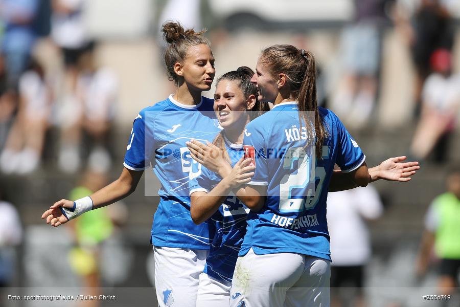Torjubel, Isabella Hartig, Sportgelände, Mainaschaff, 07.08.2022, DFB, sport, action, Fussball, August 2022, Saison 2022/2023, Am Eller, Freundschaftsspiele, Frauen, Eintracht in der Region, TSG, SGE, TSG Hoffenheim, Eintracht Frankfurt - Bild-ID: 2336749 Torjubel, Isabella Hartig, Sportgelände, Mainaschaff, 07.08.2022, DFB, sport, action, Fussball, August 2022, Saison 2022/2023, Am Eller, Freundschaftsspiele, Frauen, Eintracht in der Region, TSG, SGE, TSG Hoffenheim, Eintracht Frankfurt - Bild-ID: 2336749
