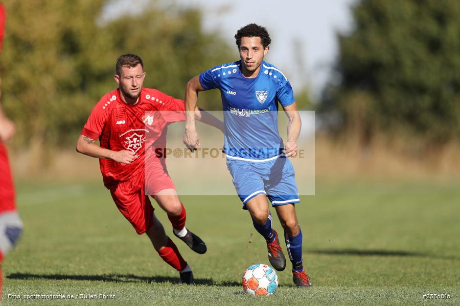Nicholas König, Sportgelände, Röttbach, 07.08.2022, BFV, sport, action, Fussball, August 2022, Saison 2022/2023, SPG, TSV, TBB, Rothaus Kreispokal TBB, SpG Schwabhausen/Windischbuch, TSV Kreuzwertheim - Bild-ID: 2336816