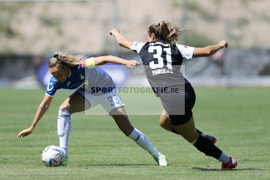 Fabienne Dongus, Sportgelände, Mainaschaff, 07.08.2022, DFB, sport, action, Fussball, August 2022, Saison 2022/2023, Am Eller, Freundschaftsspiele, Frauen, Eintracht in der Region, TSG, SGE, TSG Hoffenheim, Eintracht Frankfurt - Bild-ID: 2336877