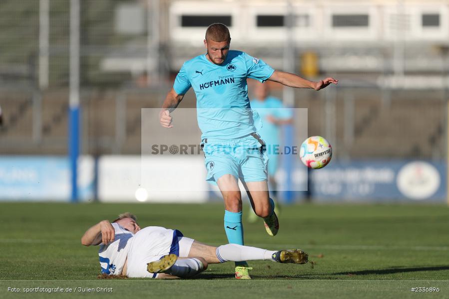 Jan Stein, Stadion am Schönbusch, Aschaffenburg, 12.08.2022, BFV, sport, action, Fussball, August 2022, Saison 2022/2023, RB, Regionalliga Bayern, SGF, SVA, SpVgg Greuther Fürth II, SV Viktoria Aschaffenburg - Bild-ID: 2336896 Jan Stein, Stadion am Schönbusch, Aschaffenburg, 12.08.2022, BFV, sport, action, Fussball, August 2022, Saison 2022/2023, RB, Regionalliga Bayern, SGF, SVA, SpVgg Greuther Fürth II, SV Viktoria Aschaffenburg - Bild-ID: 2336896