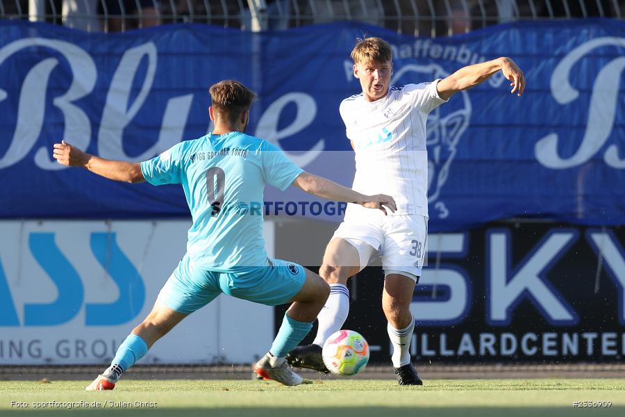 Niklas Borger, Stadion am Schönbusch, Aschaffenburg, 12.08.2022, BFV, sport, action, Fussball, August 2022, Saison 2022/2023, RB, Regionalliga Bayern, SGF, SVA, SpVgg Greuther Fürth II, SV Viktoria Aschaffenburg - Bild-ID: 2336909 Niklas Borger, Stadion am Schönbusch, Aschaffenburg, 12.08.2022, BFV, sport, action, Fussball, August 2022, Saison 2022/2023, RB, Regionalliga Bayern, SGF, SVA, SpVgg Greuther Fürth II, SV Viktoria Aschaffenburg - Bild-ID: 2336909