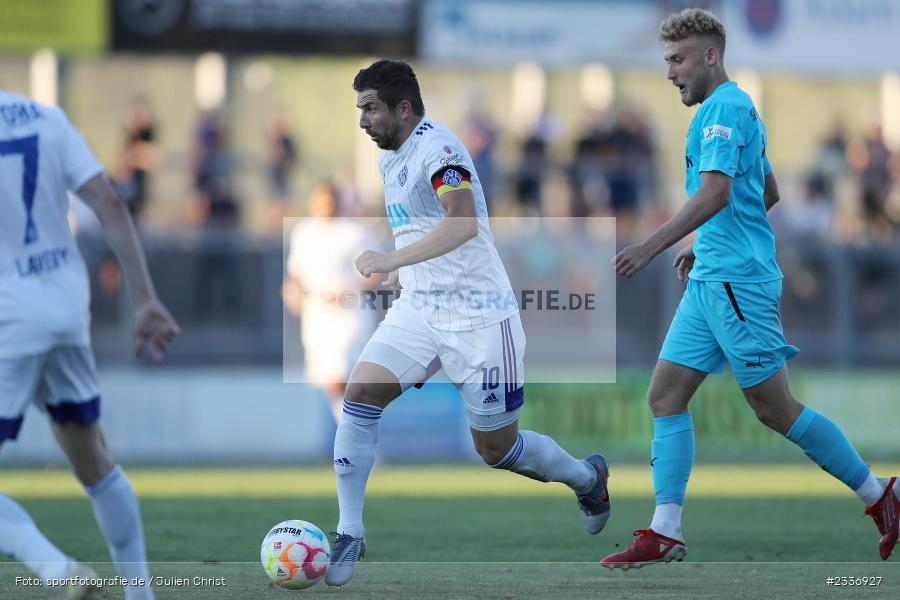 Benjamin Baier, Stadion am Schönbusch, Aschaffenburg, 12.08.2022, BFV, sport, action, Fussball, August 2022, Saison 2022/2023, RB, Regionalliga Bayern, SGF, SVA, SpVgg Greuther Fürth II, SV Viktoria Aschaffenburg - Bild-ID: 2336927 Benjamin Baier, Stadion am Schönbusch, Aschaffenburg, 12.08.2022, BFV, sport, action, Fussball, August 2022, Saison 2022/2023, RB, Regionalliga Bayern, SGF, SVA, SpVgg Greuther Fürth II, SV Viktoria Aschaffenburg - Bild-ID: 2336927