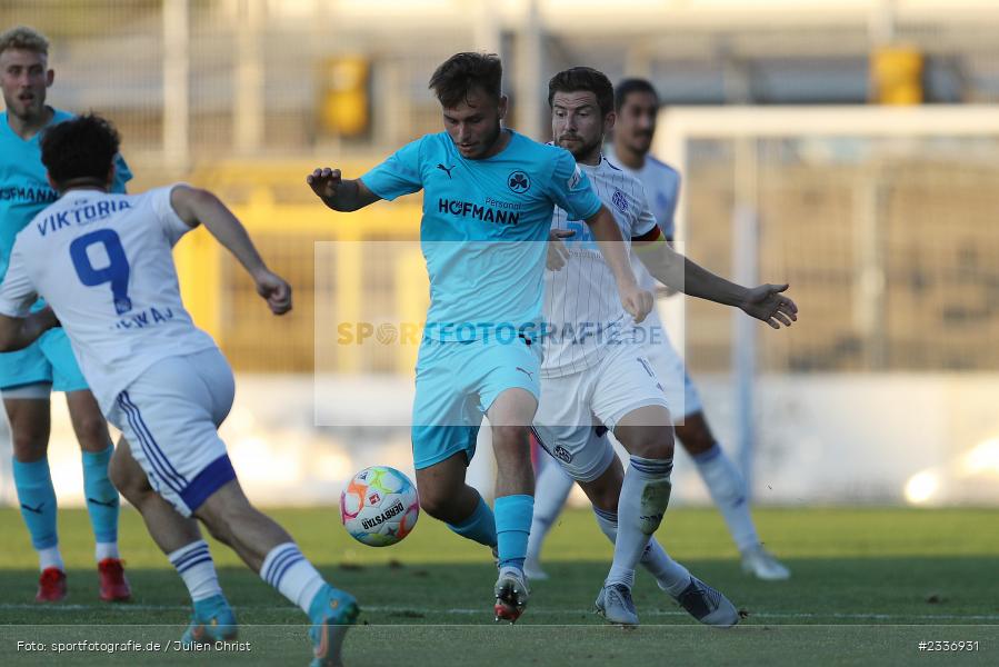 Nico Grimbs, Stadion am Schönbusch, Aschaffenburg, 12.08.2022, BFV, sport, action, Fussball, August 2022, Saison 2022/2023, RB, Regionalliga Bayern, SGF, SVA, SpVgg Greuther Fürth II, SV Viktoria Aschaffenburg - Bild-ID: 2336931 Nico Grimbs, Stadion am Schönbusch, Aschaffenburg, 12.08.2022, BFV, sport, action, Fussball, August 2022, Saison 2022/2023, RB, Regionalliga Bayern, SGF, SVA, SpVgg Greuther Fürth II, SV Viktoria Aschaffenburg - Bild-ID: 2336931