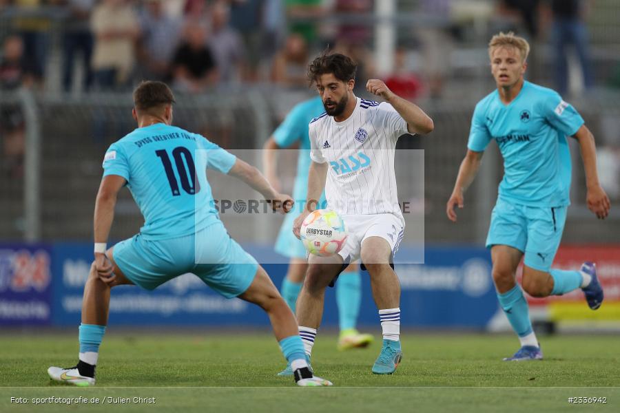 Clay Verkaj, Stadion am Schönbusch, Aschaffenburg, 12.08.2022, BFV, sport, action, Fussball, August 2022, Saison 2022/2023, RB, Regionalliga Bayern, SGF, SVA, SpVgg Greuther Fürth II, SV Viktoria Aschaffenburg - Bild-ID: 2336942 Clay Verkaj, Stadion am Schönbusch, Aschaffenburg, 12.08.2022, BFV, sport, action, Fussball, August 2022, Saison 2022/2023, RB, Regionalliga Bayern, SGF, SVA, SpVgg Greuther Fürth II, SV Viktoria Aschaffenburg - Bild-ID: 2336942