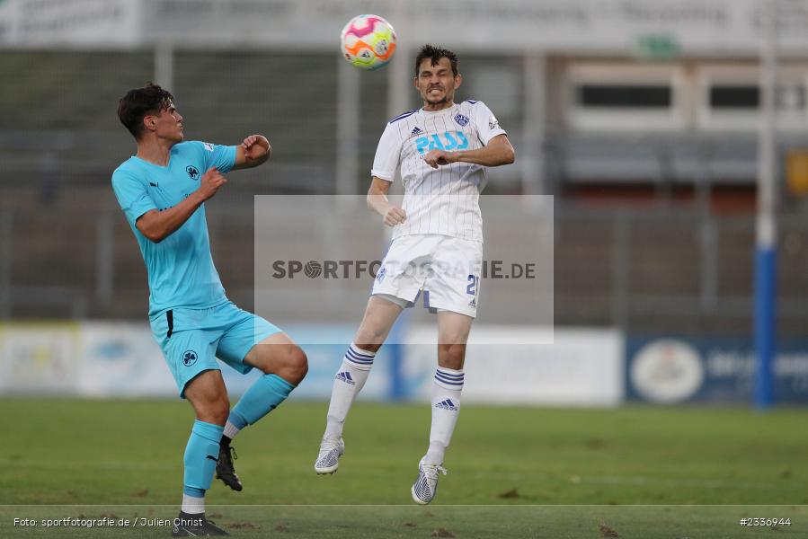 Daniel Cheron, Stadion am Schönbusch, Aschaffenburg, 12.08.2022, BFV, sport, action, Fussball, August 2022, Saison 2022/2023, RB, Regionalliga Bayern, SGF, SVA, SpVgg Greuther Fürth II, SV Viktoria Aschaffenburg - Bild-ID: 2336944 Daniel Cheron, Stadion am Schönbusch, Aschaffenburg, 12.08.2022, BFV, sport, action, Fussball, August 2022, Saison 2022/2023, RB, Regionalliga Bayern, SGF, SVA, SpVgg Greuther Fürth II, SV Viktoria Aschaffenburg - Bild-ID: 2336944