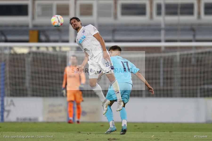 Hamza Boutakhrit, Stadion am Schönbusch, Aschaffenburg, 12.08.2022, BFV, sport, action, Fussball, August 2022, Saison 2022/2023, RB, Regionalliga Bayern, SGF, SVA, SpVgg Greuther Fürth II, SV Viktoria Aschaffenburg - Bild-ID: 2336949 Hamza Boutakhrit, Stadion am Schönbusch, Aschaffenburg, 12.08.2022, BFV, sport, action, Fussball, August 2022, Saison 2022/2023, RB, Regionalliga Bayern, SGF, SVA, SpVgg Greuther Fürth II, SV Viktoria Aschaffenburg - Bild-ID: 2336949