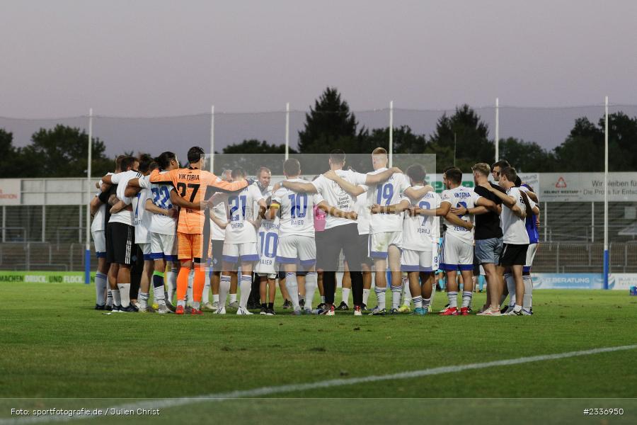 Mannschaftskreis, Stadion am Schönbusch, Aschaffenburg, 12.08.2022, BFV, sport, action, Fussball, August 2022, Saison 2022/2023, RB, Regionalliga Bayern, SGF, SVA, SpVgg Greuther Fürth II, SV Viktoria Aschaffenburg - Bild-ID: 2336950