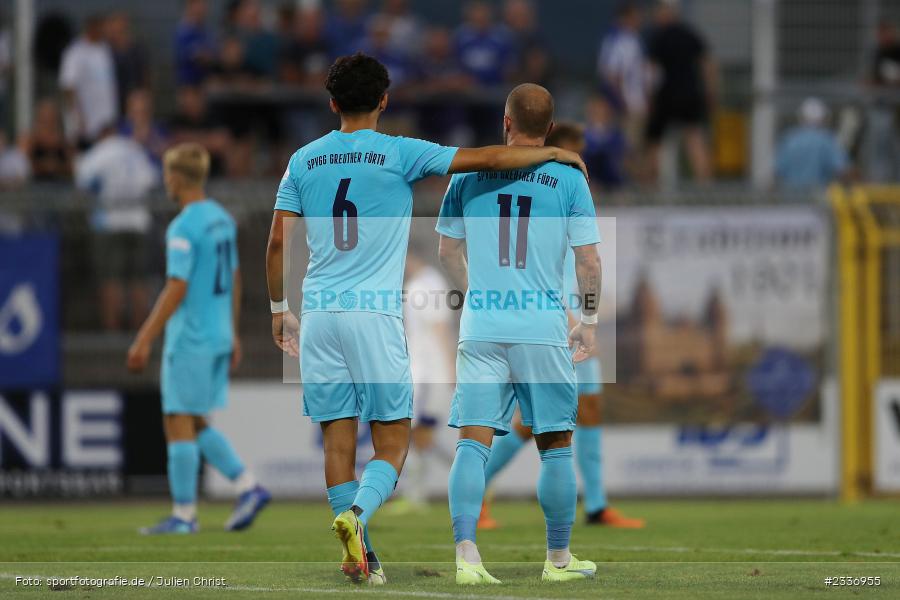 Enes Zengin, Stadion am Schönbusch, Aschaffenburg, 12.08.2022, BFV, sport, action, Fussball, August 2022, Saison 2022/2023, RB, Regionalliga Bayern, SGF, SVA, SpVgg Greuther Fürth II, SV Viktoria Aschaffenburg - Bild-ID: 2336955