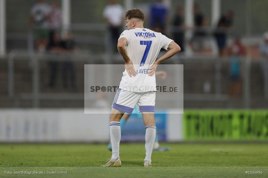 Benedict Laverty, Stadion am Schönbusch, Aschaffenburg, 12.08.2022, BFV, sport, action, Fussball, August 2022, Saison 2022/2023, RB, Regionalliga Bayern, SGF, SVA, SpVgg Greuther Fürth II, SV Viktoria Aschaffenburg - Bild-ID: 2336956