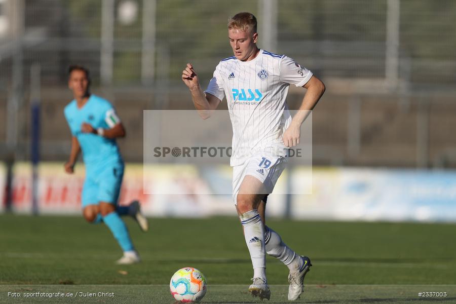 Jan Stein, Stadion am Schönbusch, Aschaffenburg, 12.08.2022, BFV, sport, action, Fussball, August 2022, Saison 2022/2023, RB, Regionalliga Bayern, SGF, SVA, SpVgg Greuther Fürth II, SV Viktoria Aschaffenburg - Bild-ID: 2337003
