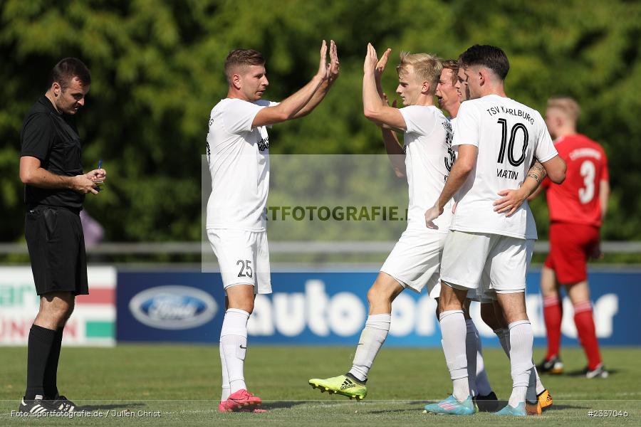 Torjubel, Marco Kunzmann, Sportgelände, Karlburg, 13.08.2022, BFV, sport, action, Fussball, August 2022, Saison 2022/2023, Landesliga Nordwest, FCL, TSV, 1. FC Lichtenfels, TSV Karlburg - Bild-ID: 2337046