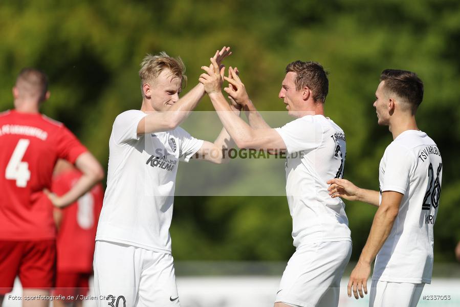 Torjubel, Sebastian Fries, Sportgelände, Karlburg, 13.08.2022, BFV, sport, action, Fussball, August 2022, Saison 2022/2023, Landesliga Nordwest, FCL, TSV, 1. FC Lichtenfels, TSV Karlburg - Bild-ID: 2337053