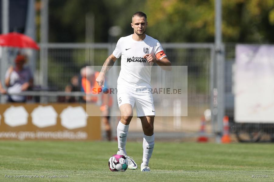 Marvin Schramm, Sportgelände, Karlburg, 13.08.2022, BFV, sport, action, Fussball, August 2022, Saison 2022/2023, Landesliga Nordwest, FCL, TSV, 1. FC Lichtenfels, TSV Karlburg - Bild-ID: 2337074