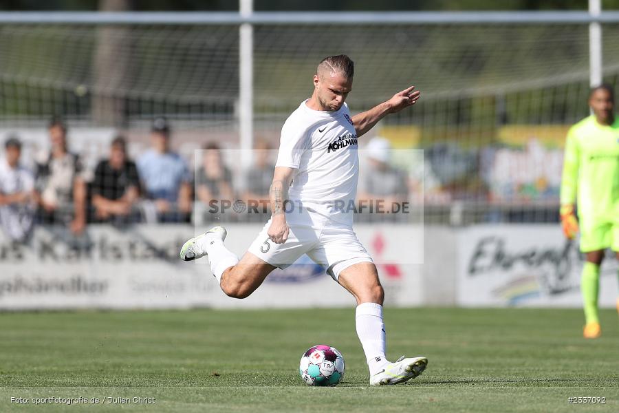 Marvin Schramm, Sportgelände, Karlburg, 13.08.2022, BFV, sport, action, Fussball, August 2022, Saison 2022/2023, Landesliga Nordwest, FCL, TSV, 1. FC Lichtenfels, TSV Karlburg - Bild-ID: 2337092