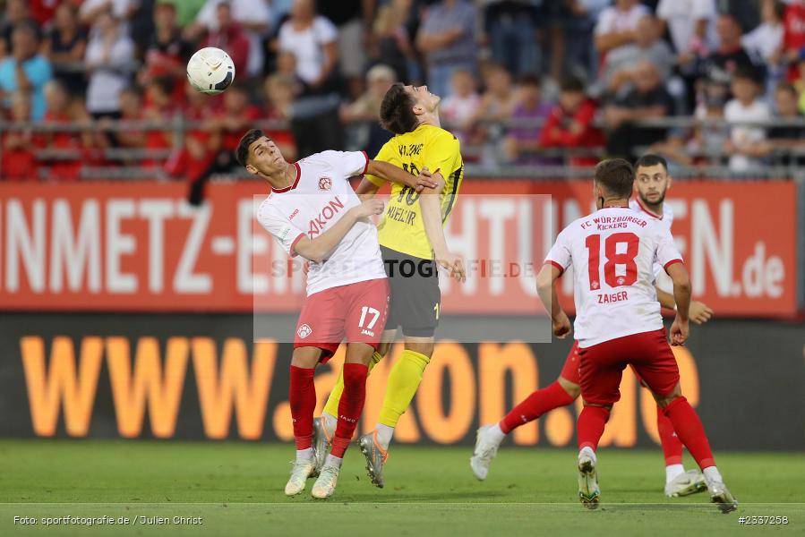 Jim-Patrick Müller, FLYERALARM Arena, Würzburg, 19.08.2022, BFV, sport, action, Fussball, August 2022, Saison 2022/2023, RLB, 7. Spieltag, Regionalliga Bayern, VIL, DJK, FWK, DJK Vilzing, FC Würzburger Kickers - Bild-ID: 2337258