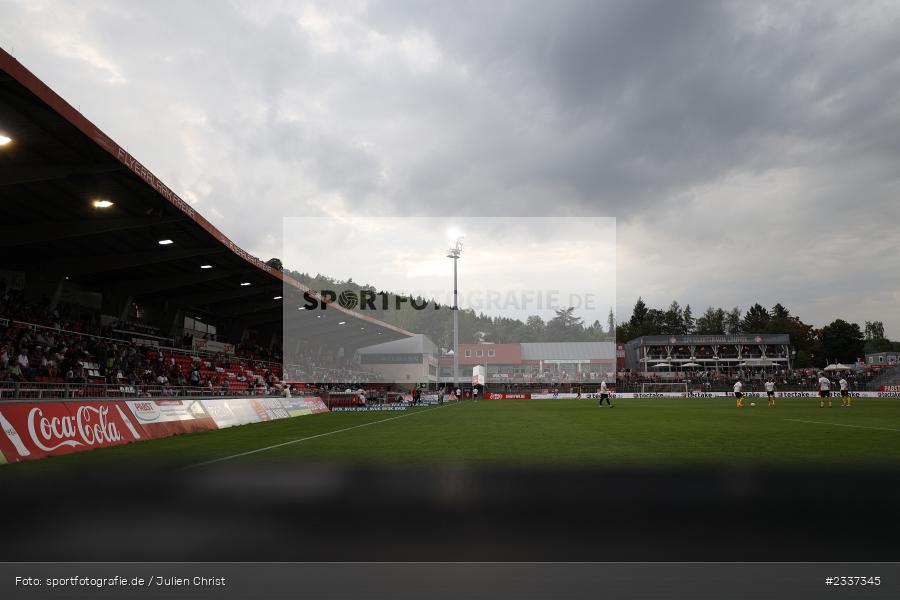Spessarttraum Lounge, Bande, Flutlicht, Coca Cola, Tribüne, Rasen, Pitch, Stadion, FLYERALARM Arena, Würzburg, 19.08.2022, BFV, sport, action, Fussball, August 2022, Saison 2022/2023, RLB, 7. Spieltag, Regionalliga Bayern, VIL, DJK, FWK, DJK Vilzing, FC Würzburger Kickers - Bild-ID: 2337345
