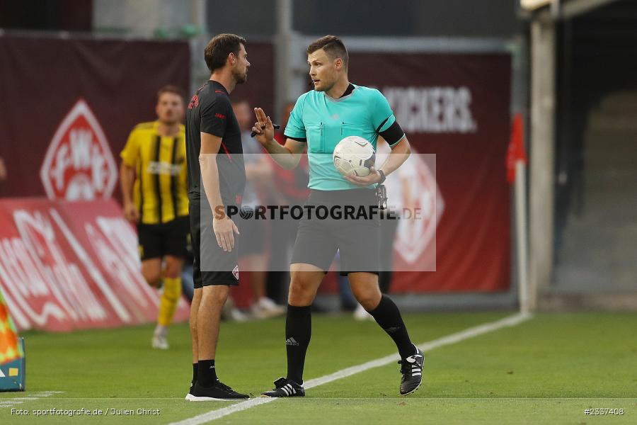 Elias Tiedeken, FLYERALARM Arena, Würzburg, 19.08.2022, BFV, sport, action, Fussball, August 2022, Saison 2022/2023, RLB, 7. Spieltag, Regionalliga Bayern, VIL, DJK, FWK, DJK Vilzing, FC Würzburger Kickers - Bild-ID: 2337408