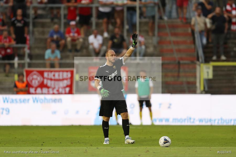 Maximilian Putz, FLYERALARM Arena, Würzburg, 19.08.2022, BFV, sport, action, Fussball, August 2022, Saison 2022/2023, RLB, 7. Spieltag, Regionalliga Bayern, VIL, DJK, FWK, DJK Vilzing, FC Würzburger Kickers - Bild-ID: 2337415