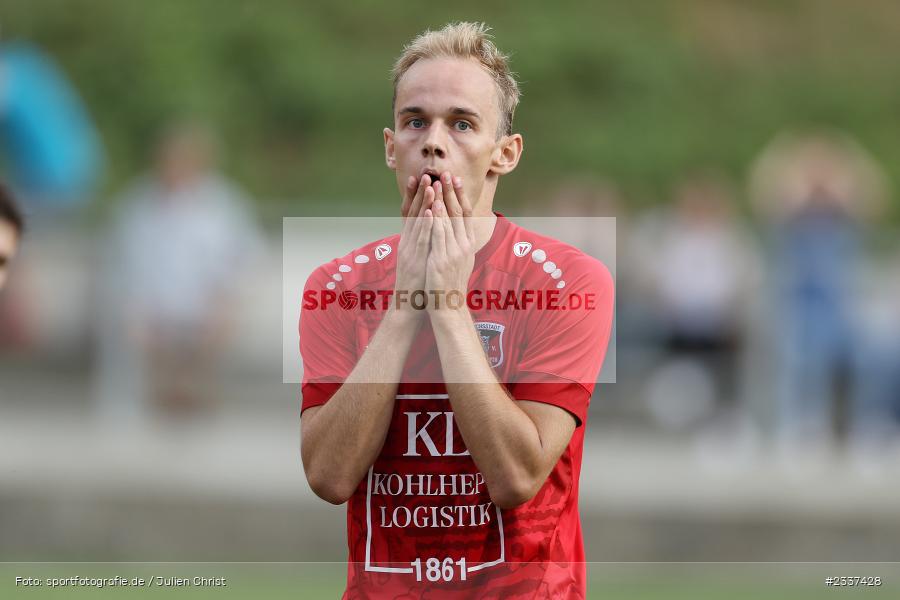 Yanik Pragmann, Kohlenberg Arena, Fuchsstadt, 20.08.2022, BFV, sport, action, Fussball, August 2022, Saison 2022/2023, 8. Spieltag, Landesliga Nordwest, TSV, FCF, TSV Karlburg, FC Fuchsstadt - Bild-ID: 2337428