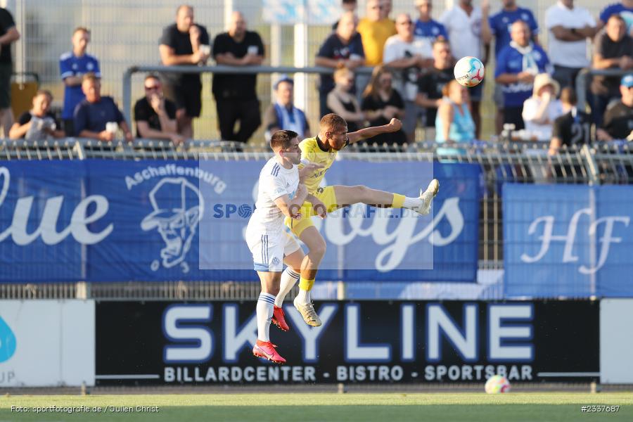 Benyas Solomon Junge-Abiol, Stadion am Schönbusch, Aschaffenburg, 23.08.2022, BFV, sport, action, Fussball, August 2022, Saison 2022/2023, 8. Spieltag, Regionalliga Bayern, FWK, SVA, FC Würzburger Kickers, SV Viktoria Aschaffenburg - Bild-ID: 2337687