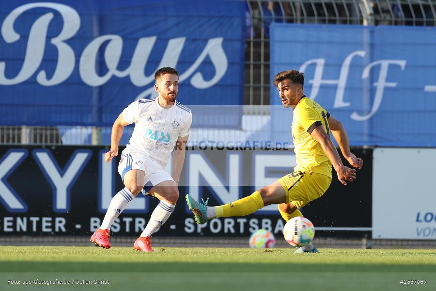 Silas Tom Zehnder, Stadion am Schönbusch, Aschaffenburg, 23.08.2022, BFV, sport, action, Fussball, August 2022, Saison 2022/2023, 8. Spieltag, Regionalliga Bayern, FWK, SVA, FC Würzburger Kickers, SV Viktoria Aschaffenburg - Bild-ID: 2337689