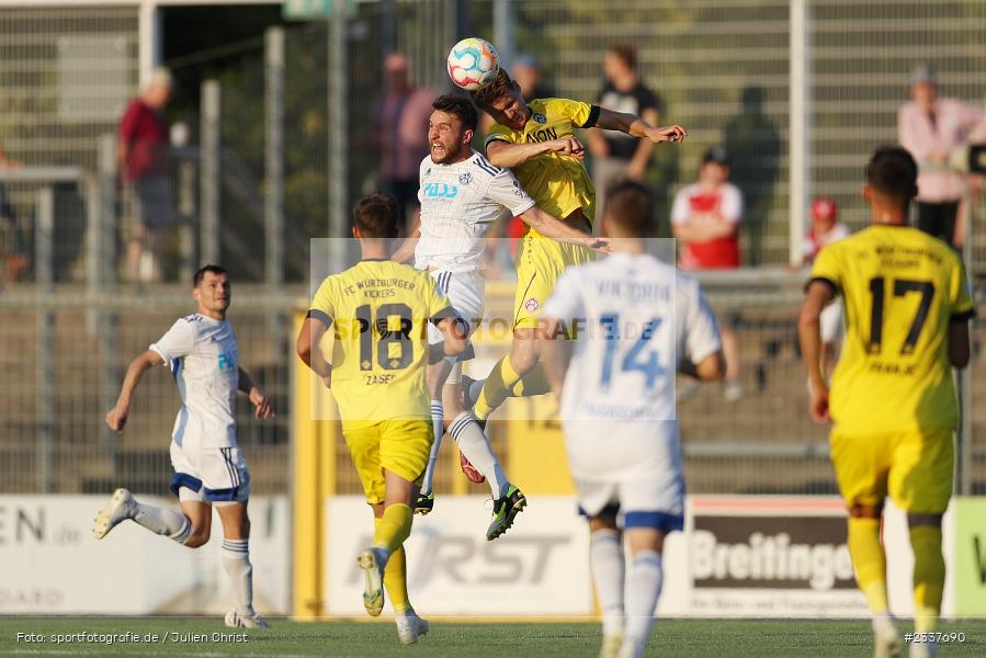Elias Niesigk, Stadion am Schönbusch, Aschaffenburg, 23.08.2022, BFV, sport, action, Fussball, August 2022, Saison 2022/2023, 8. Spieltag, Regionalliga Bayern, FWK, SVA, FC Würzburger Kickers, SV Viktoria Aschaffenburg - Bild-ID: 2337690