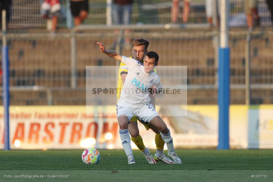 Daniel Cheron, Stadion am Schönbusch, Aschaffenburg, 23.08.2022, BFV, sport, action, Fussball, August 2022, Saison 2022/2023, 8. Spieltag, Regionalliga Bayern, FWK, SVA, FC Würzburger Kickers, SV Viktoria Aschaffenburg - Bild-ID: 2337710