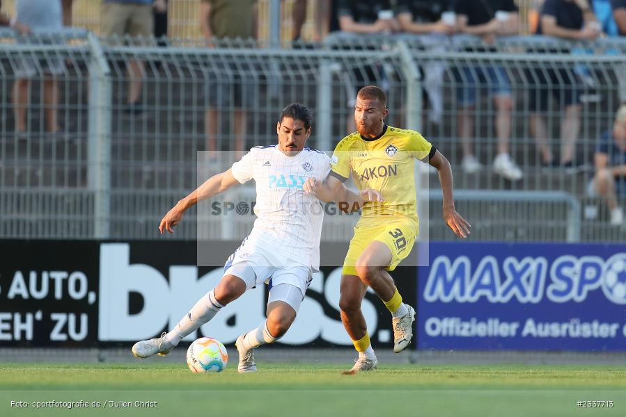 Hamza Boutakhrit, Stadion am Schönbusch, Aschaffenburg, 23.08.2022, BFV, sport, action, Fussball, August 2022, Saison 2022/2023, 8. Spieltag, Regionalliga Bayern, FWK, SVA, FC Würzburger Kickers, SV Viktoria Aschaffenburg - Bild-ID: 2337713