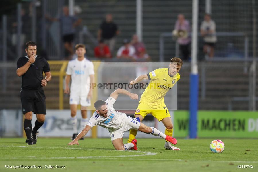 Silas Tom Zehnder, Stadion am Schönbusch, Aschaffenburg, 23.08.2022, BFV, sport, action, Fussball, August 2022, Saison 2022/2023, 8. Spieltag, Regionalliga Bayern, FWK, SVA, FC Würzburger Kickers, SV Viktoria Aschaffenburg - Bild-ID: 2337742