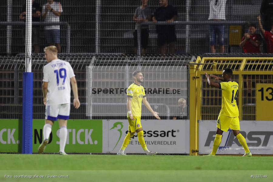 Taha Aksu, Stadion am Schönbusch, Aschaffenburg, 23.08.2022, BFV, sport, action, Fussball, August 2022, Saison 2022/2023, 8. Spieltag, Regionalliga Bayern, FWK, SVA, FC Würzburger Kickers, SV Viktoria Aschaffenburg - Bild-ID: 2337749