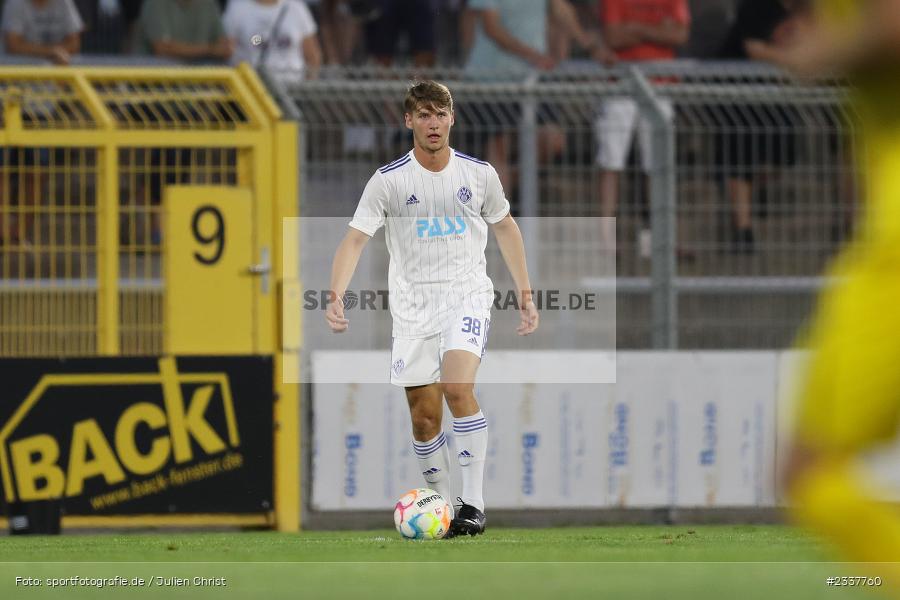 Niklas Borger, Stadion am Schönbusch, Aschaffenburg, 23.08.2022, BFV, sport, action, Fussball, August 2022, Saison 2022/2023, 8. Spieltag, Regionalliga Bayern, FWK, SVA, FC Würzburger Kickers, SV Viktoria Aschaffenburg - Bild-ID: 2337760 Niklas Borger, Stadion am Schönbusch, Aschaffenburg, 23.08.2022, BFV, sport, action, Fussball, August 2022, Saison 2022/2023, 8. Spieltag, Regionalliga Bayern, FWK, SVA, FC Würzburger Kickers, SV Viktoria Aschaffenburg - Bild-ID: 2337760