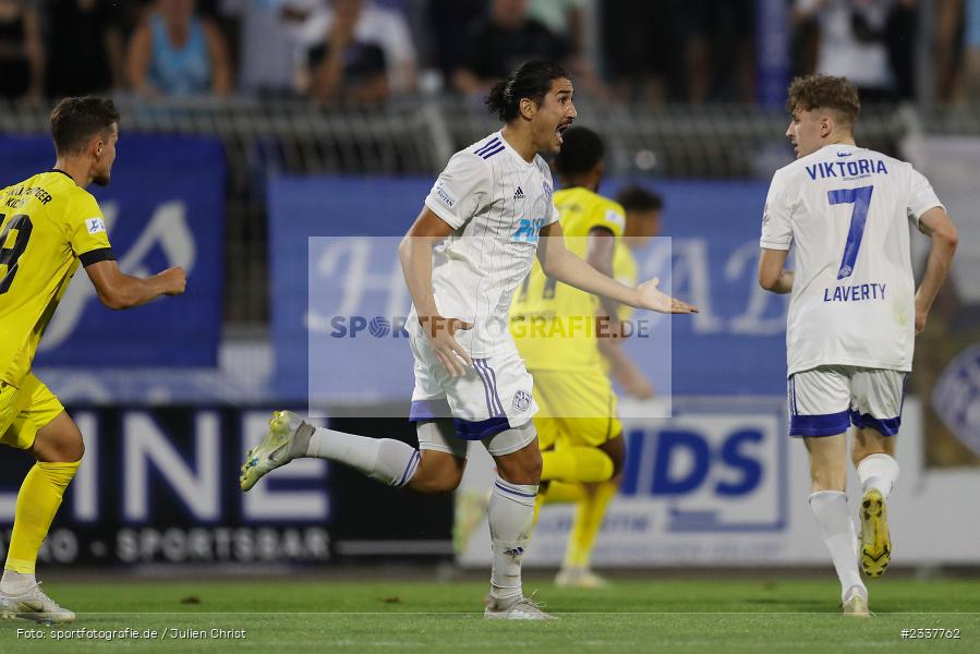 Hamza Boutakhrit, Stadion am Schönbusch, Aschaffenburg, 23.08.2022, BFV, sport, action, Fussball, August 2022, Saison 2022/2023, 8. Spieltag, Regionalliga Bayern, FWK, SVA, FC Würzburger Kickers, SV Viktoria Aschaffenburg - Bild-ID: 2337762