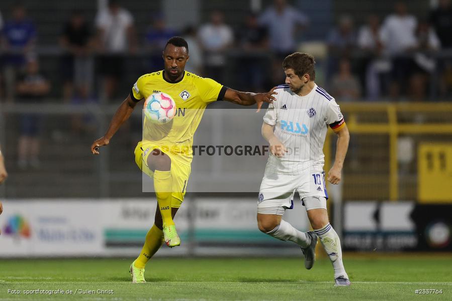 Saliou Sané, Stadion am Schönbusch, Aschaffenburg, 23.08.2022, BFV, sport, action, Fussball, August 2022, Saison 2022/2023, 8. Spieltag, Regionalliga Bayern, FWK, SVA, FC Würzburger Kickers, SV Viktoria Aschaffenburg - Bild-ID: 2337764